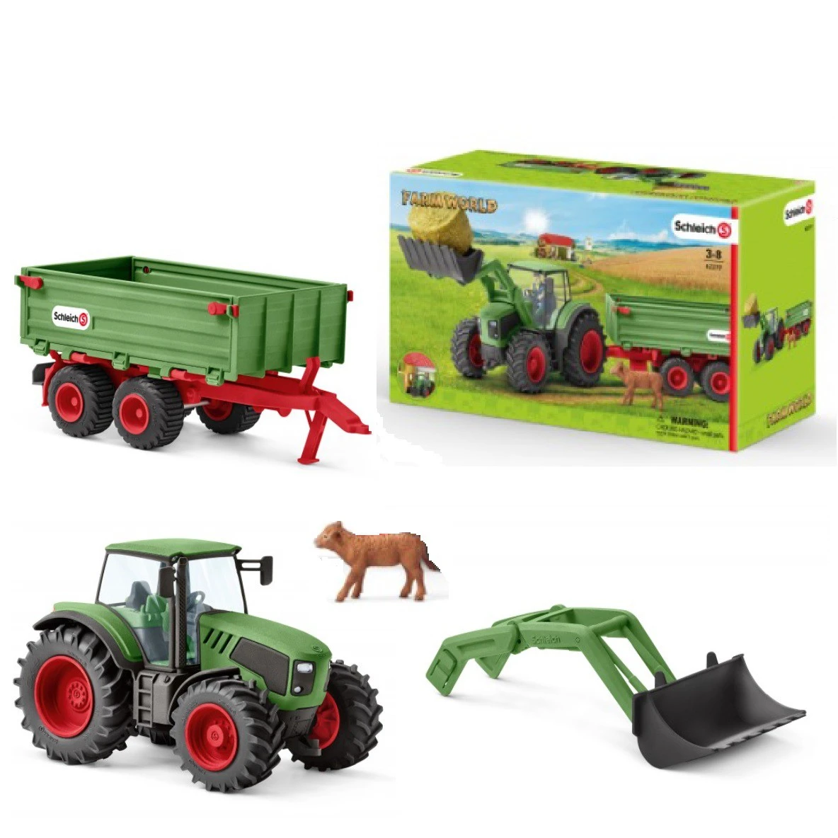 Schleich 42379 Tractor Met Aanhanger FarmWorld 7 Schleich 42379 Tractor Met Aanhanger FarmWorld - Afbeelding 5