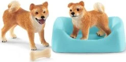 Schleich 42479 Shiba Inu Moeder En Welp FarmWorld -Kinderwereld Verkoop schleich 42479 shiba una moeder met welp 1
