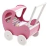 Houten Poppenwagen De Luxe Pink Incl. Dekbed / Slaapzak -Kinderwereld Verkoop sd 14 4