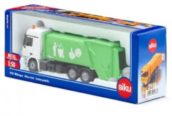 Siku 2938 Mercedes Vuilniswagen -Kinderwereld Verkoop siku mercedes benz vuiniswagen faun opbouw variopress groen 2938 4006874029389.jpg 1