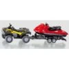 Siku 2314 Quad Met Aanhangwagen Met Jetski Schaal 1:50 -Kinderwereld Verkoop siku siku 2314 quad met tandem aanhanger en jetski