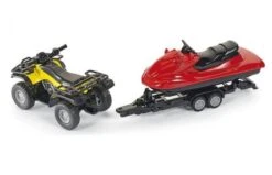 Siku 2314 Quad Met Aanhangwagen Met Jetski Schaal 1:50 -Kinderwereld Verkoop siku siku 2314 quad met tandem aanhanger en jetski 3