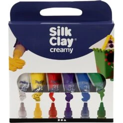 Silk Clay Creamy – 6 X 35 Ml. – Set 1 -Kinderwereld Verkoop silk clay creamy set 74136 1 1