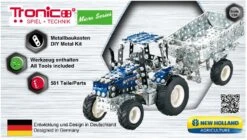 Tronico Micro New Holland T5-115 Met Aanhanger – Schaal 1 : 64 -Kinderwereld Verkoop tractor new holland t5 115 tronico micro 9560 1