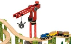 BigJigs BJT280 Houten Trein Cement Silo -Kinderwereld Verkoop treinset bouwterrein bigjigs bjt019 1