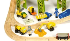 BigJigs BJT280 Houten Trein Cement Silo -Kinderwereld Verkoop treinset bouwterrein bigjigs bjt019 3