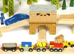 BigJigs BJT280 Houten Trein Cement Silo -Kinderwereld Verkoop treinset bouwterrein bigjigs bjt019 4