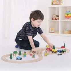 BigJigs BJT012 Treinset Grote Acht Houten Trein -Kinderwereld Verkoop treinset grote acht bigjigs bjt012 2