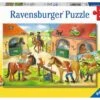 Ravensburger Vakantie Op De Manege Kinder-Puzzel 2 X 12 Stukjes -Kinderwereld Verkoop vakantie op de manege puzzel ravensburger