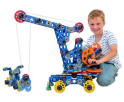 Volk’s Baukasten Big Crane And Motorbike -Kinderwereld Verkoop volk s baukasten 100 big crane motorbike