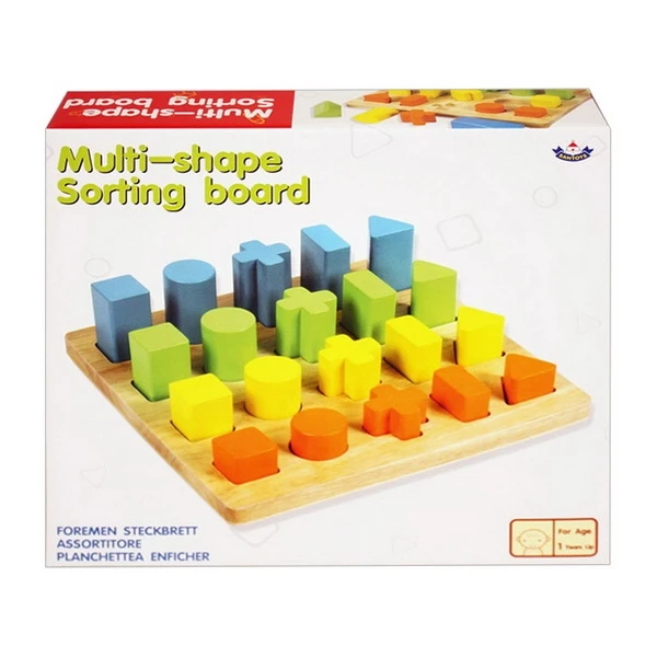 Vormen Kleuren En Maten Sorteerbord Groot Santoys Vormensorteerbord 5 Vormen Kleuren En Maten Sorteerbord Groot Santoys Vormensorteerbord - Afbeelding 3