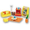Meubelset Woonkamer III -Kinderwereld Verkoop woonkamer poppenhuis goki 51904